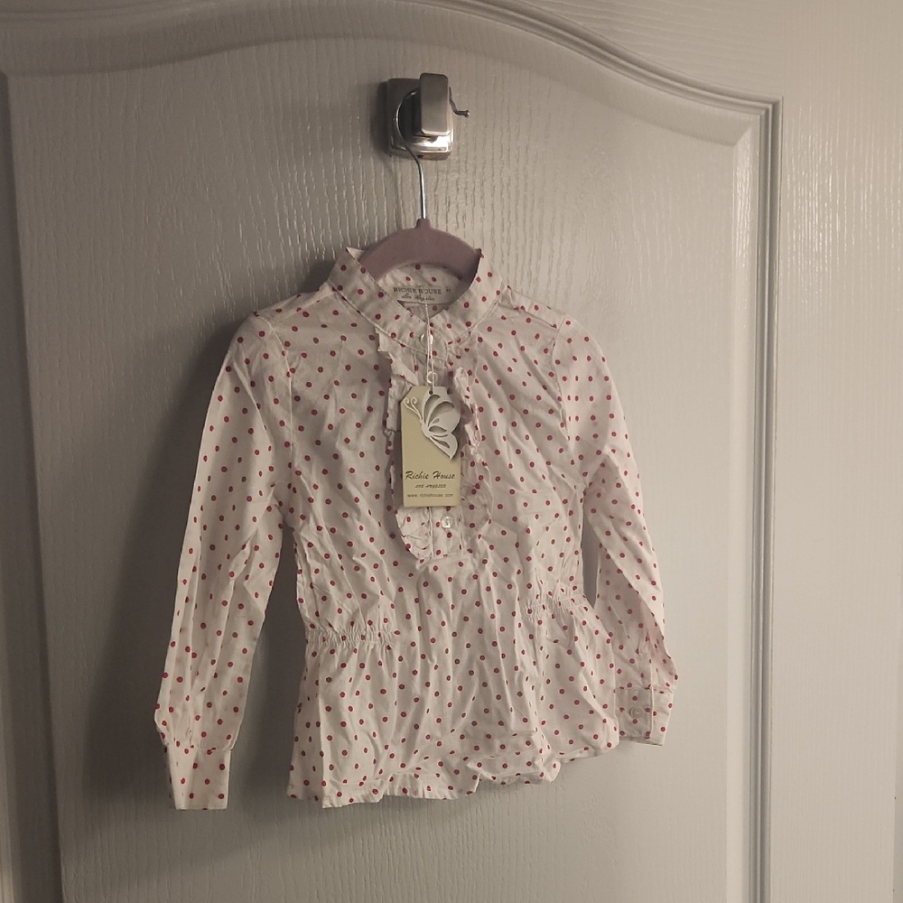NWT 100% Cotton RITCHIE HOUSE 100% Cotton Las Angeles White Shirt